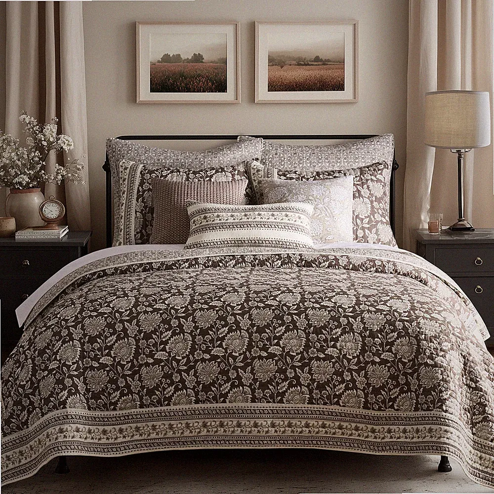 Adare Cocoa King/Cal King Quilt Set - Levtex Home