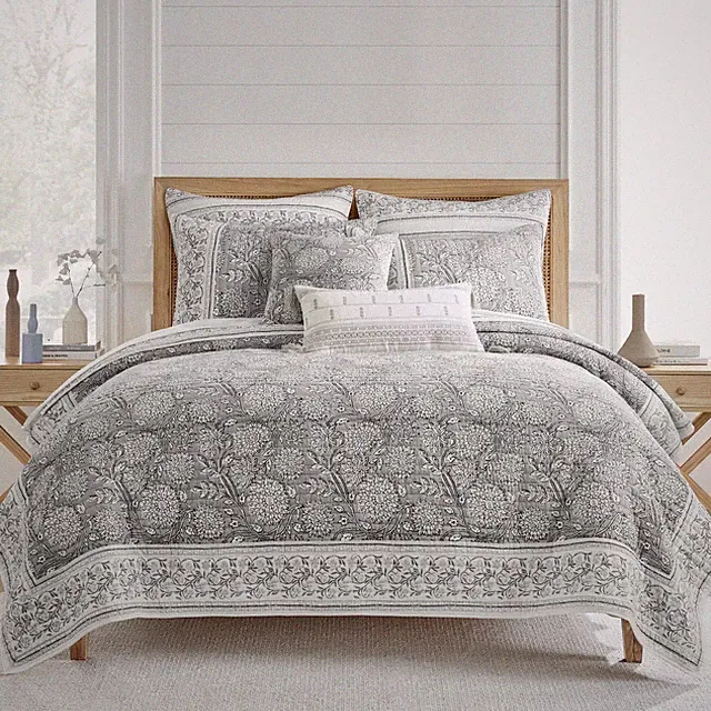 Adare Grey Full/Queen Quilt Set - Levtex Home
