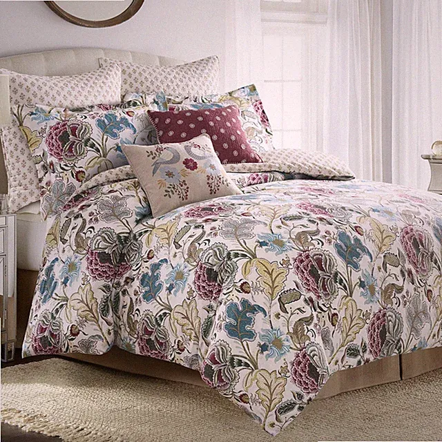 Angelica Off-White Full/Queen Comforter Set - Levtex Home