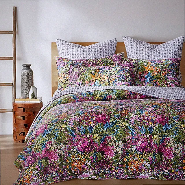 Basel Floral Quilt and Pillow Sham Set - Levtex Home