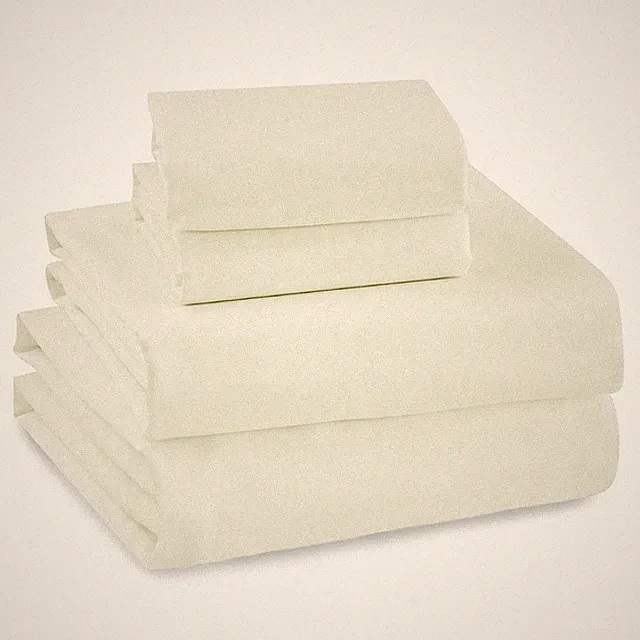 Cream 300TC Sateen King 4pc Sheet Set - Levtex Home