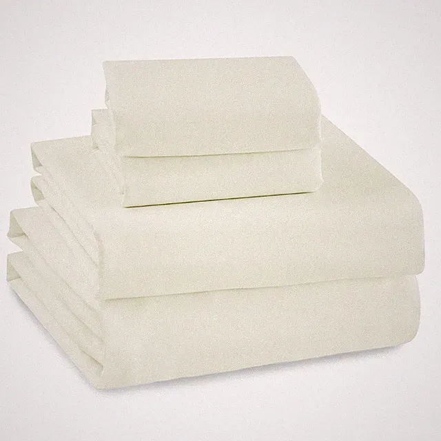 Cream 300TC Sateen Queen 4pc Sheet Set - Levtex Home