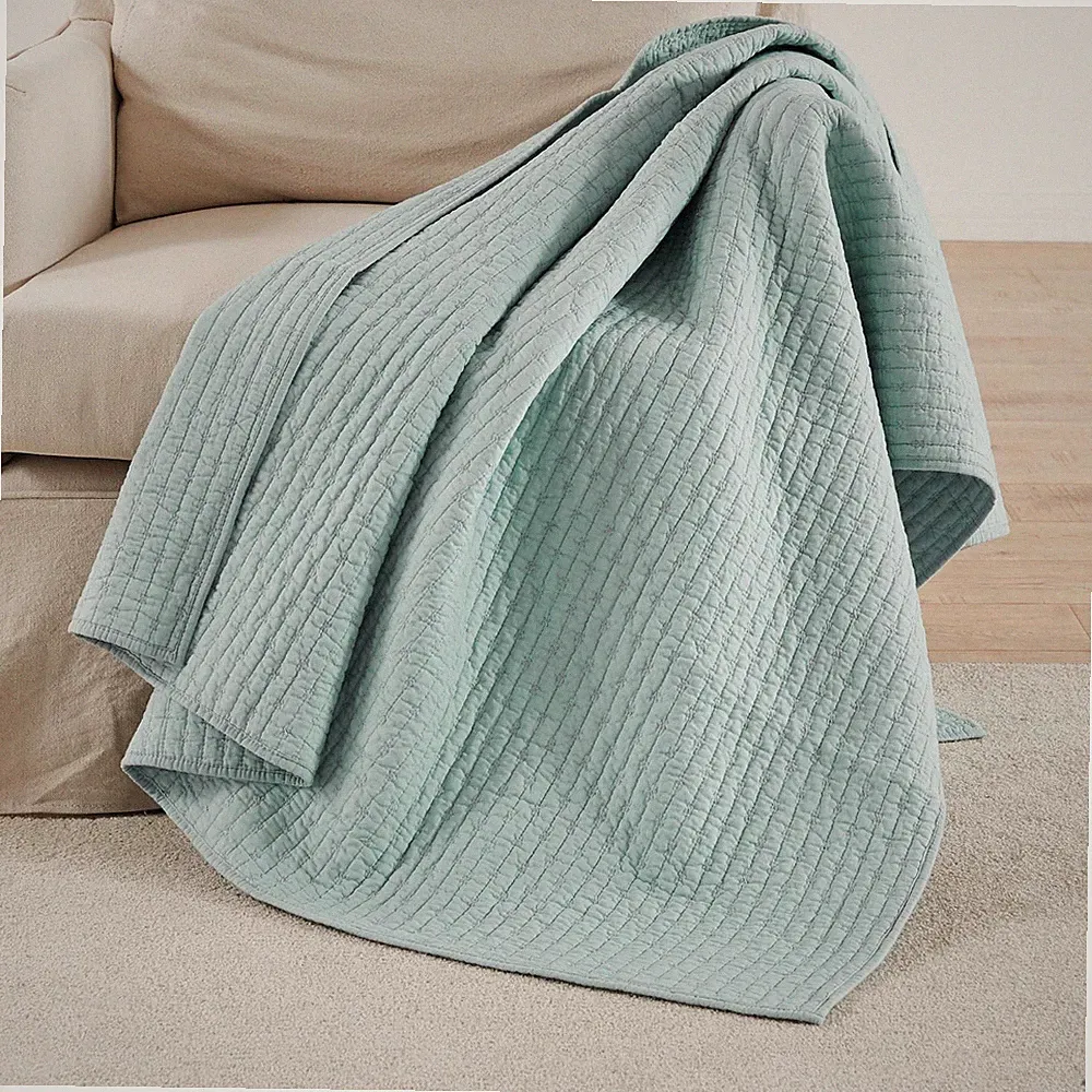 Cross Stitch Quilted Throw - Levtex Home