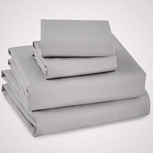 Gray Sateen Full 4pc Sheet Set - Levtex Home