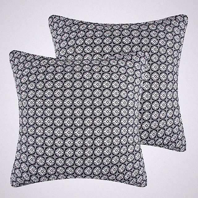 Jules Blue Euro Shams Set of 2 - Levtex Home