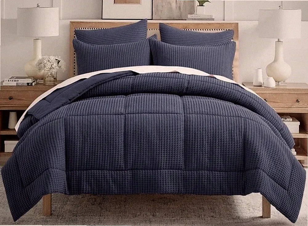 Levtex Home 2PC TWIN Mills Waffle Comforter Set