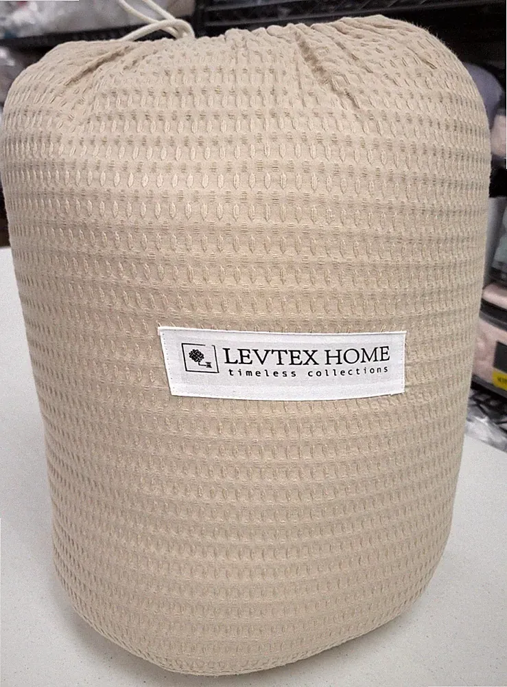 Levtex Home Cloud Waffle Textured 3Pc. Full/Queen Comforter Set Taupe