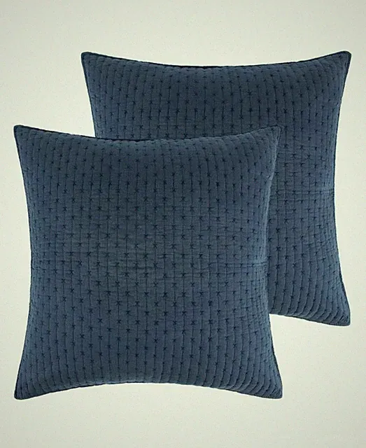 Levtex Home Cross Stitch 2-Pc European Sham Set