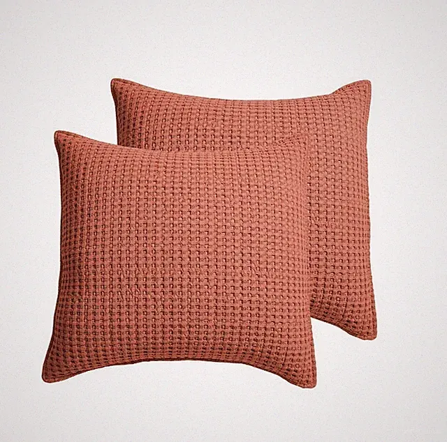 Levtex Home Mills Waffle 2-Pc. Sham Set, European-Adobe T4104362