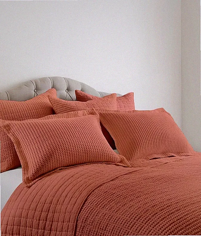 Levtex Home Mills Waffle 2-Pc. Standard Sham Set Adobe T4104361