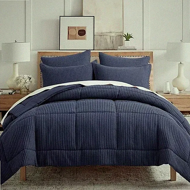 Levtex Home Mills Waffle Textured 3-Pc. Comforter Set, King/California King