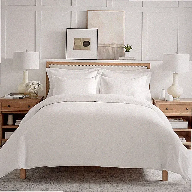 Levtex Home - Sateen Duvet Cover Set - Full/Queen Duvet Cover + Two Standard Pil
