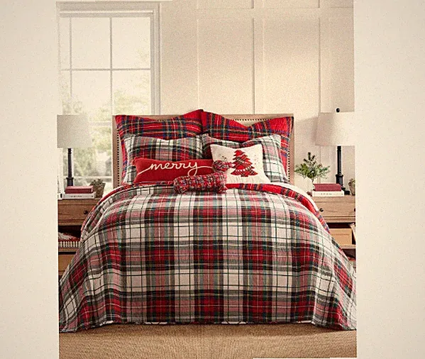 Levtex Home Spencer Plaid Bedspread, Multicolored
