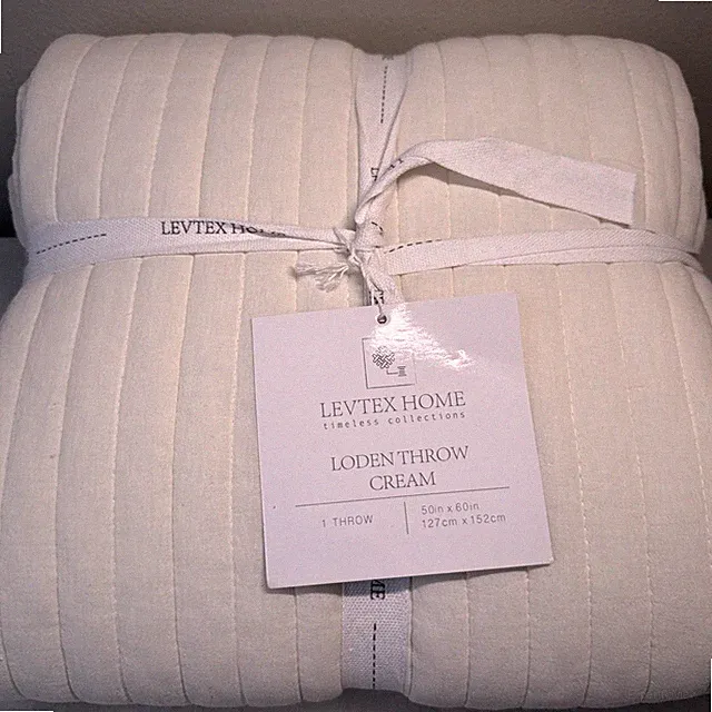 Loden Taupe Quilted Throw - Levtex Home Solid Machine Washable Modern Farmhouse