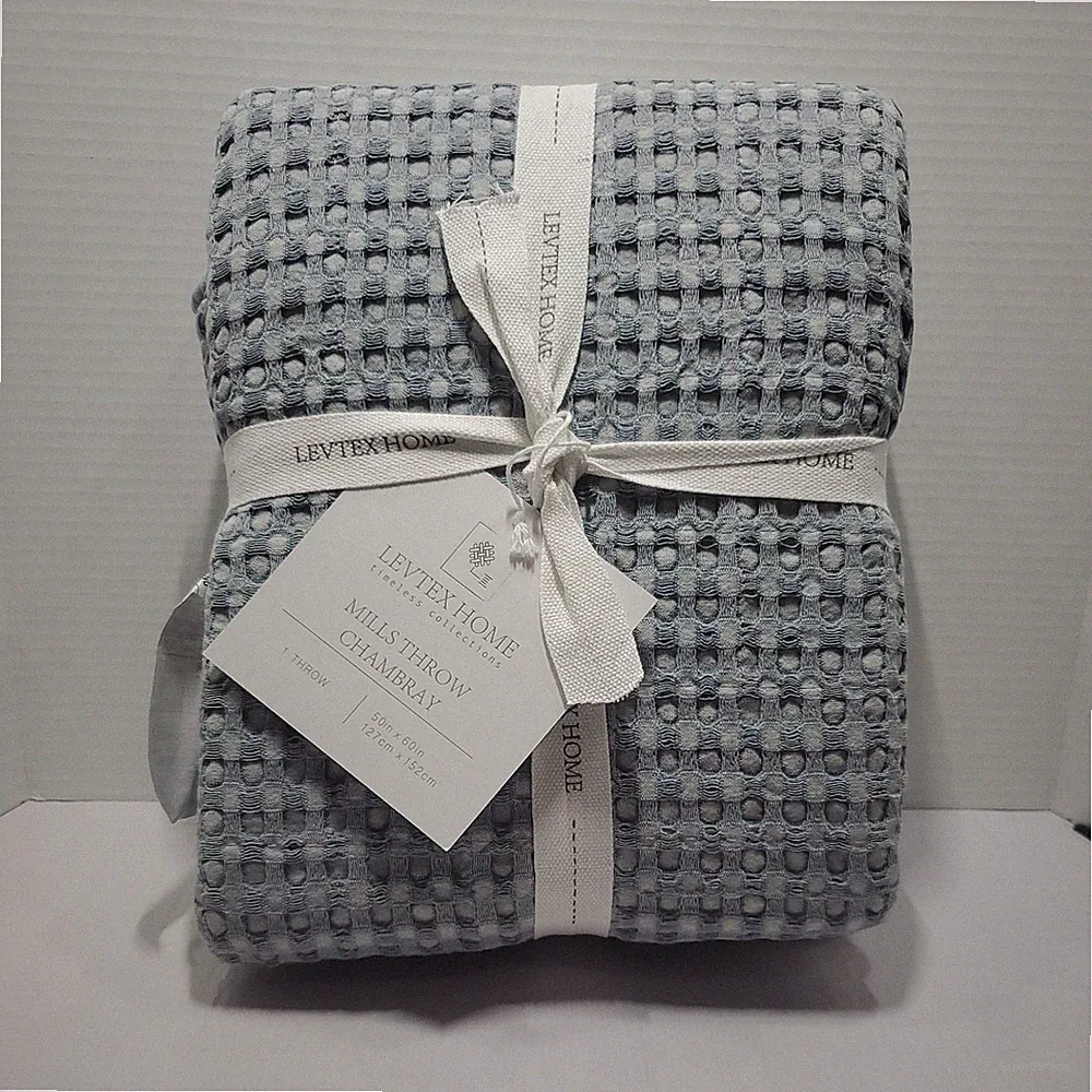 Mills Waffle Quilted Throw - Levtex Home