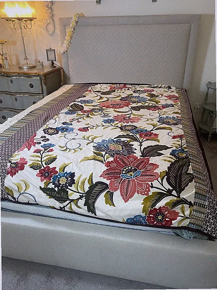 Twin Bed Coverlet Duvet Angelica By Levtex Home Floral Cottage